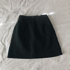 Black mini skirt